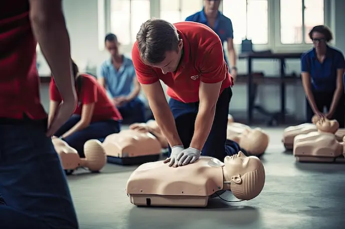 Formation aux premiers secours dans le centre belge de formation à la sécurité incendie